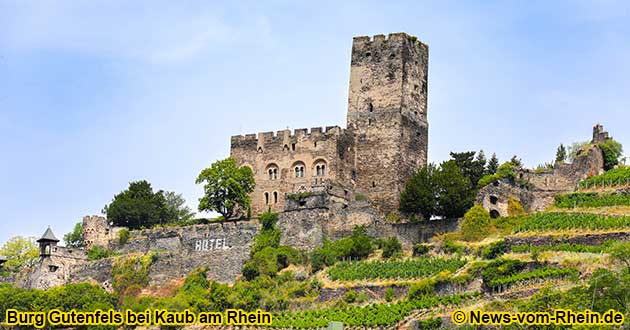 Burg Gutenfels bei Kaub am Rhein